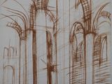 an image of a drawing of a cathedral with arches and columns