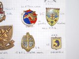 many different types of badges on a piece of paper