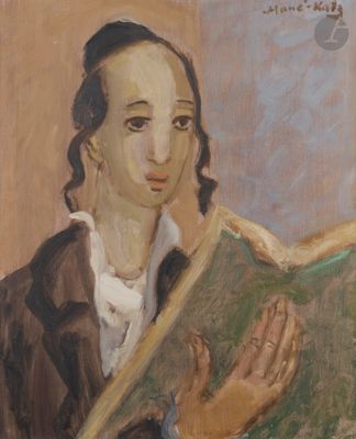 painting of a woman reading a book in front of a window