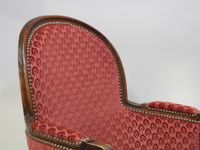 Bergère en bois mouluré et sculpté, le dossier oblong, les a… (photo 2)