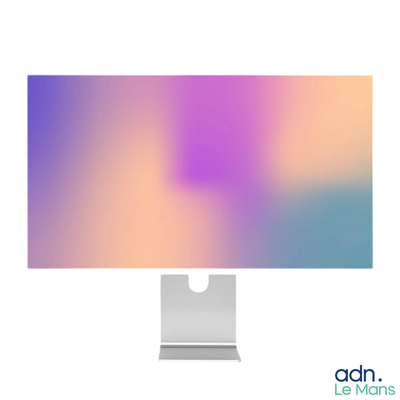 a computer screen with a blurry background on it