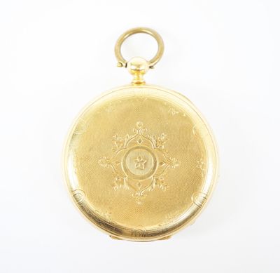 une image d'une montre à gousset en or sur fond blanc