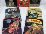 trois livres pour enfants sur la science-fiction, notamment sur les robots et les robots