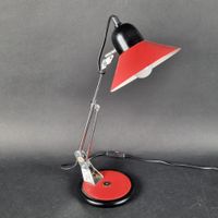 ALUMINOR. Lampe de bureau à bras orientable en métal chromé … (photo 2)