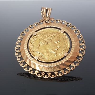 an image of a gold coin with a woman ' s face on it