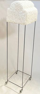 two stools that are made out of plastic material