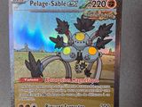 gros plan d'une carte pokemon sur une table