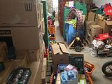 a lot of boxes that are sitting in a room