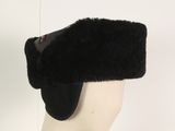 a close up of a hat on a mannequin head