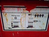 a sign on the side of a red wall telling people how to use the machine