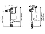 two drawings of the different types of water pumps