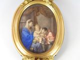 une image d'une peinture représentant une femme tenant un bébé