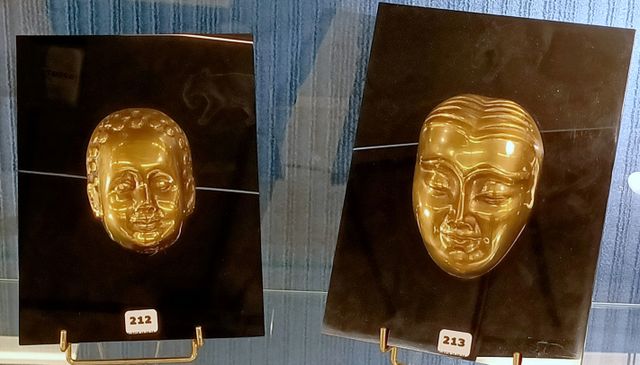 Anne-Marie PAUL (1949-2005) « Visage » Épreuve en bronze signée e