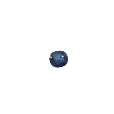 a close up of a blue sapphire stone on a white background