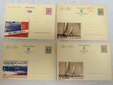 trois cartes postales sur lesquelles figurent un voilier et un autre voilier