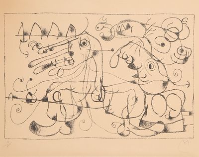 Joan Miró (1893-1983) Chez le Tsar - Planche VIII de la suit…