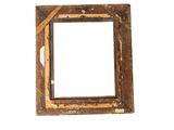 a picture of an old picture frame with a white background