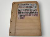 a book that has a bunch of stamps on it