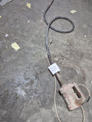 a cord that has been hooked up to the ground