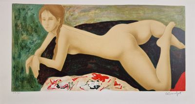 Alain BONNEFOIT (1937) Nu allongé