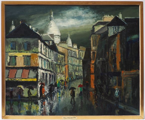 René PRIN (1905-1985)
Pluie à Montmartre
Huile sur toile signée e...