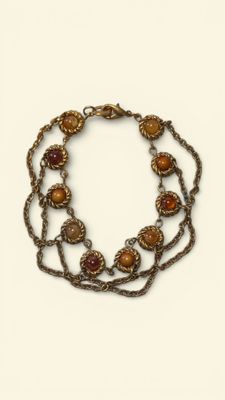 an image of a close up of a necklace on a white background