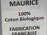 the label of a bottle of vadf maurice on a white background