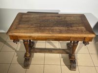 Table en noyer dans le goût "à la Du Cerceau" ouvrant à un t… (photo 2)