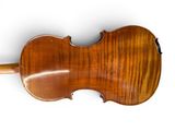 an old violin on a white background with a white background