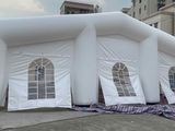 a large inflatable tent that is on the ground