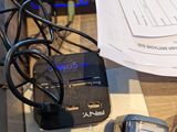 a lot of electronics that are on the desk