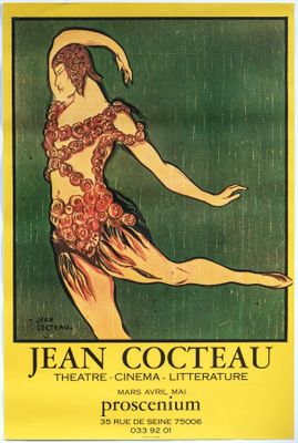 jean cocteau poster for the paris opera