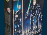a box of lego star wars action figures on a blue background
