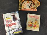three children ' s books are sitting on a table next to each other