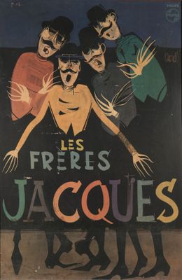 Raymond MORETTI (1931-2005), d'après "Les frères Jacques"