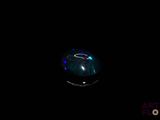 an image of a glass ball in the dark