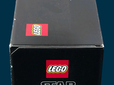a box with a lego star wars figure inside of it