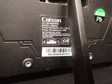 a close up of a cell phone with a sticker on it