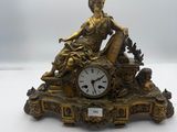 a clock that is sitting on top of a table