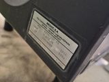 a close up view of a machine with a label on it