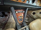 a dashboard of a car with a clock on it