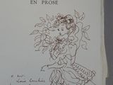 le dessin d'une femme en robe sur une feuille de papier