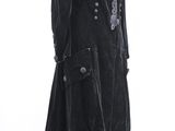 an image of a black velvet coat with a white lace trim
