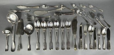 a lot of spoons and spoon knives on the table