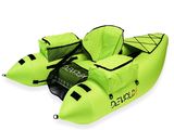 un kayak gonflable à deux places, avec un sac posé dessus