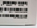 a white box with a bar code on it