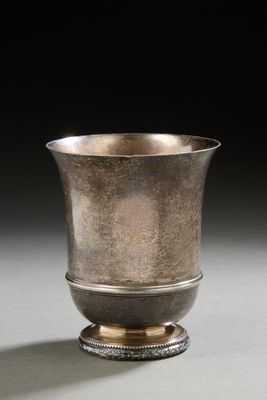 an image of a silver cup sitting on top of a table