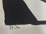 a drawing of a cat sitting on a toilet seat