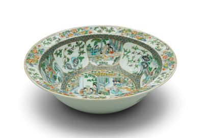 a bowl with a design on it on a white background