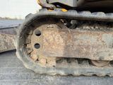 a close up of a tractor tire on the ground